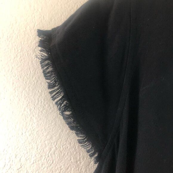 Splendid black cap fringe sleeve button down jumpsuit size M New with tags - Picture 6 of 8